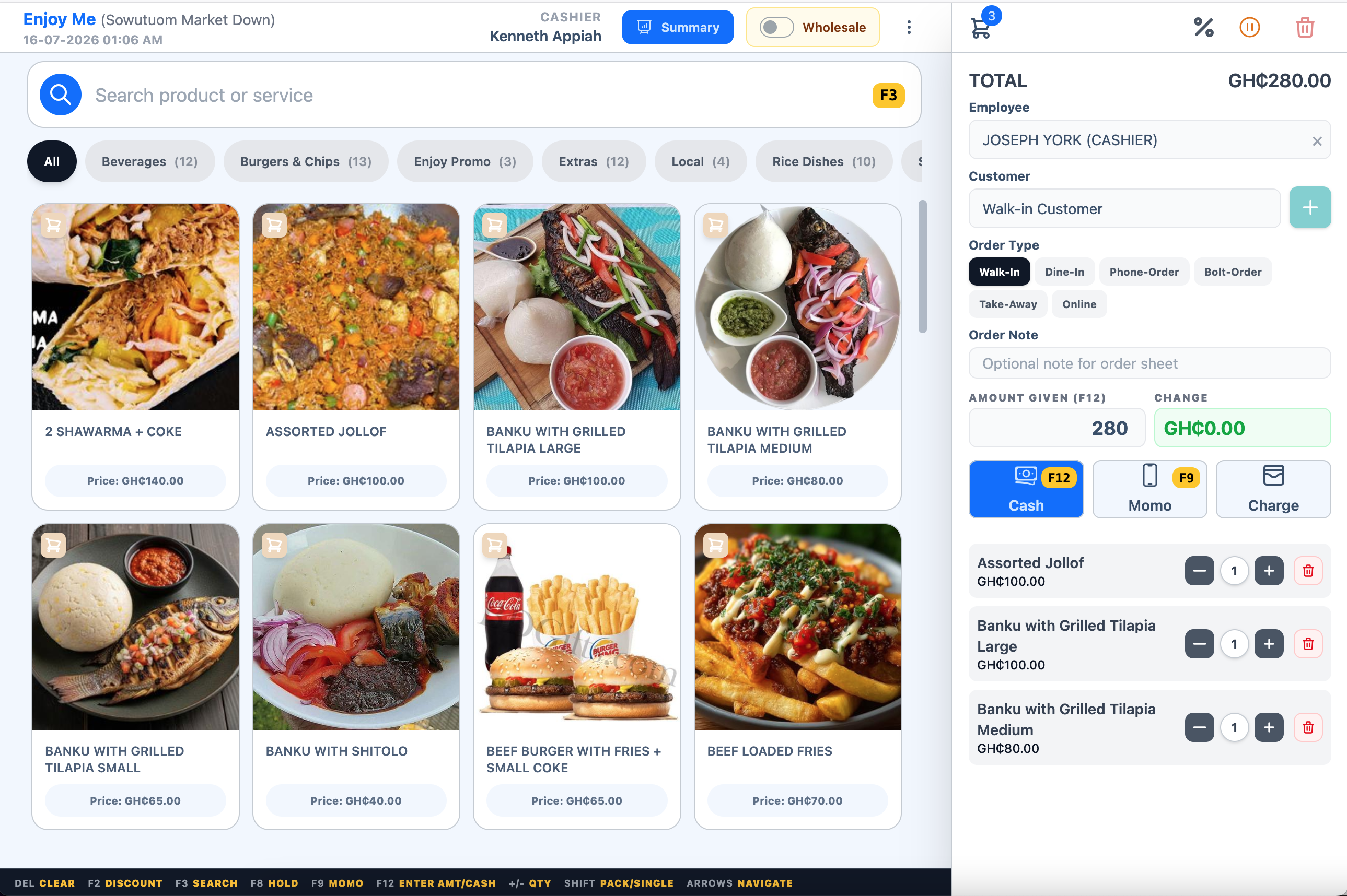 SupaPOS interface